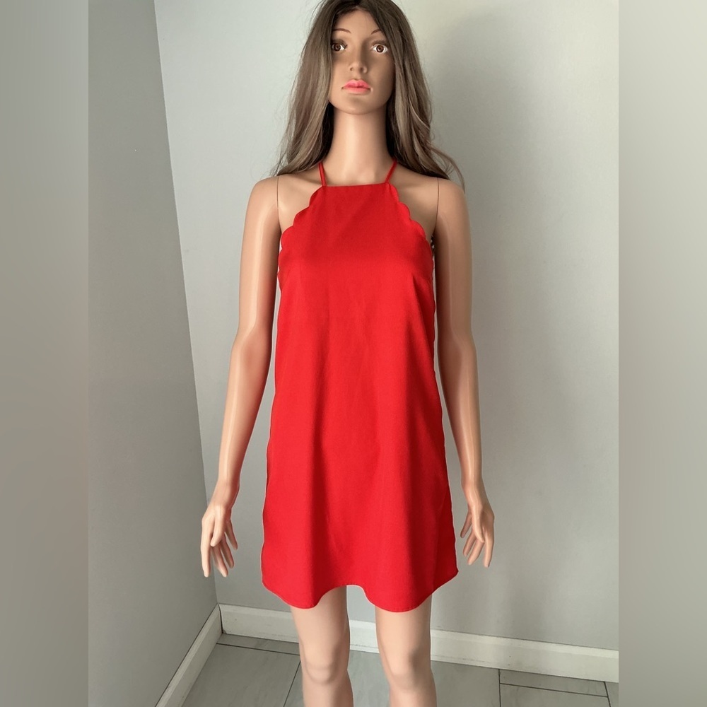 Lulu's Vibrant Red Mini Dress